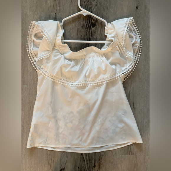 LULUMARI x ANTHROPOLOGIE Floral Embroidered Top Women’s Size Small - Picture 8 of 8